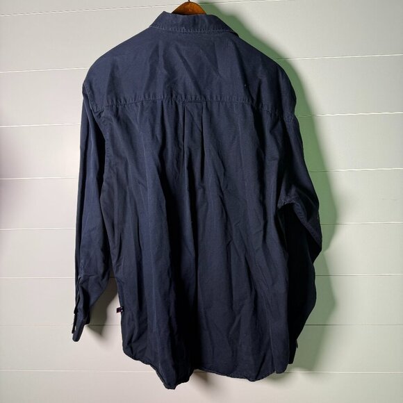 BB Classics Pure Cotton Navy Long Sleeve Button front Shirt Size XXL - Picture 4 of 6